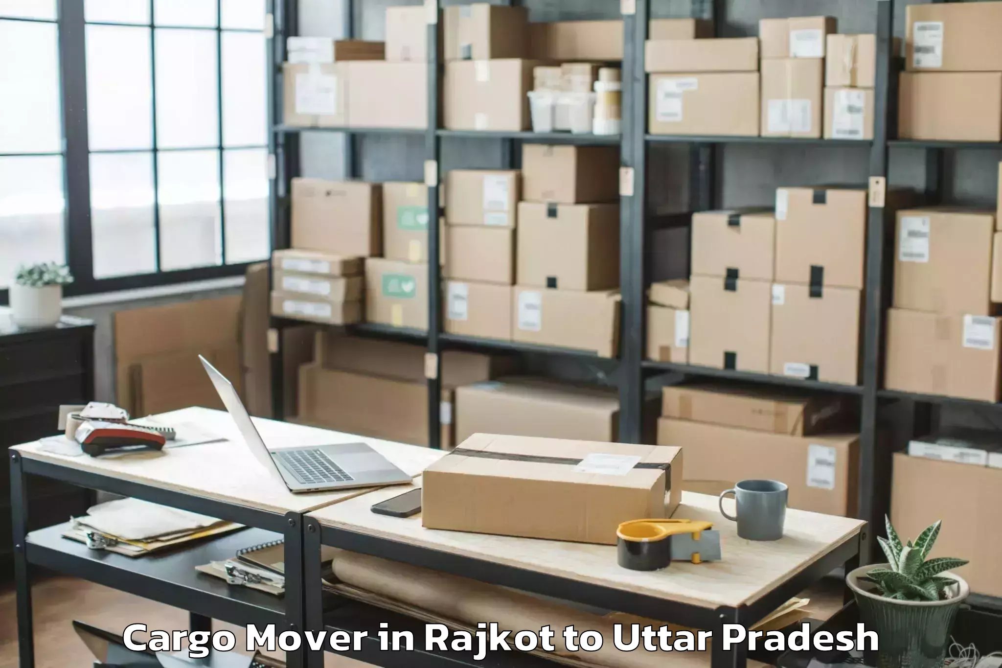 Book Rajkot to Muhammadabad Cargo Mover